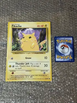 Pikachu Jumbo Promo Pl 58/102 1999-2000 Base Set Not For Play Use Pokemon MP/HP - Image 1