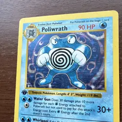 1st Edition Base Set Holo Poliwrath - Image 2