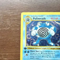 1st Edition Base Set Holo Poliwrath - Image 3