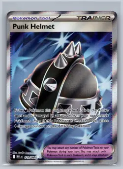 Punk Helmet 121/094 Ultra Rare Phantasmal Flames Pokemon Holo Near Mint - Image 1