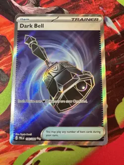 Dark Bell 106/084 Me05: Pitch Black Holo pokemon ultra rare trainer - Image 1