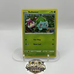 Pokemon TCG Bulbasaur SWSH231 Pokemon Go Black Star Promo - Image 1