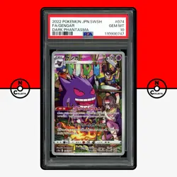 Pokemon PSA 10 Gengar 074/071 CHR SWSH Dark Phantasma s10a Japanese - Image 1