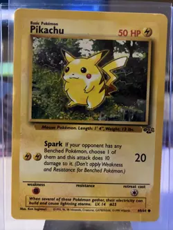 Pokemon TCG Pikachu Jungle 60/64 Regular Unlimited Common MP - Image 1