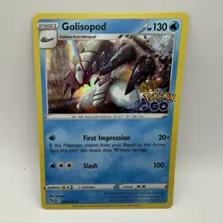 Pokemon TCG Pokemon go Golisopod 026/078 Holo Rare NM - Image 1