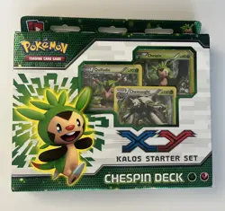 Pokemon XY Kalos Starter Set Chespin Deck Sealed Deck Black & White Booster Pack - Image 1