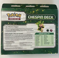 Pokemon XY Kalos Starter Set Chespin Deck Sealed Deck Black & White Booster Pack - Image 2