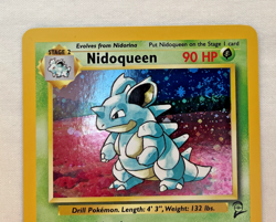 Nice Swirl Pokemon TCG 1999 Nidoqueen Base Set 2 Holo Rare 12/130 LP - Image 2