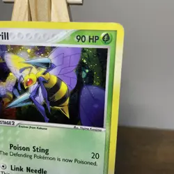 Beedrill - FireRed & LeafGreen 1/112 Rare Holo Pokemon TCG MP - Image 3