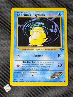 Sabrina's Psyduck 99/132 - Gym Challenge Unlimited Pokemon TCG LP - Image 1