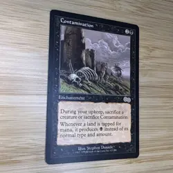 MTG Contamination Urza's Saga Regular Rare Card 123/335 NM - Image 3