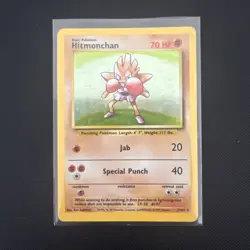 Pokemon TCG Holo Hitmonchan 7/102 Base Set WOTC MP - Image 1