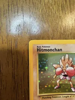 Pokemon TCG Hitmonchan 7/102 Unlimited Holo Rare Base Set 1999 WoTC - Image 2