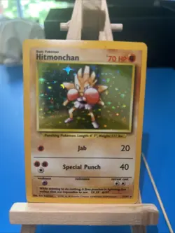 Pokemon TCG Hitmonchan Holo Card Base Set 7/102 WOTC LP/MP - Image 3