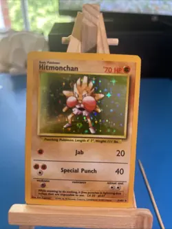 Pokemon TCG Hitmonchan Holo Card Base Set 7/102 WOTC LP/MP - Image 4