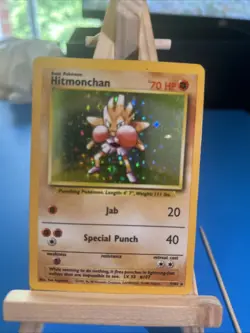 Pokemon TCG Hitmonchan Holo Card Base Set 7/102 WOTC LP/MP - Image 5