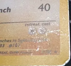 Hitmonchan 7/102 Holo Base Set Pokemon Card Tcg Wotc Vintage Moderately Played - Image 5