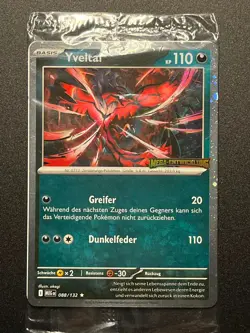 Yveltal MEG 088/132 PROMO Cosmo Holo STAMP Mega Entwicklung SEALED Deutsch NM - Image 1