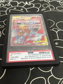 Reshiram & Charizard GX (Full Art) 194/214 - PSA 8 NM-MT - Image 3