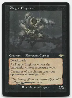 Plague Engineer (Retro Frame Foil Etched) - NM - MH1 Modern Horizons - MTG Magic - Image 1