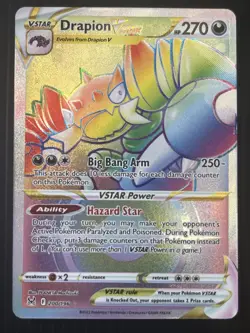 Drapion VSTAR 200/196 Rainbow Rare Lost Origin Near Mint - Image 1