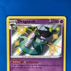 Dragapult SV062/SV122 Rare Shiny Shining Fates Shiny Vault Pokemon Near Mint - Image 2
