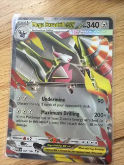 065/084 Mega Excadrill Ex Pitch Black English Pokemon Tcg - Image 1