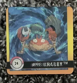 1999 Artbox Pokemon Action Flipz - Premier Edition #24 Krabby/Kingler - Image 1