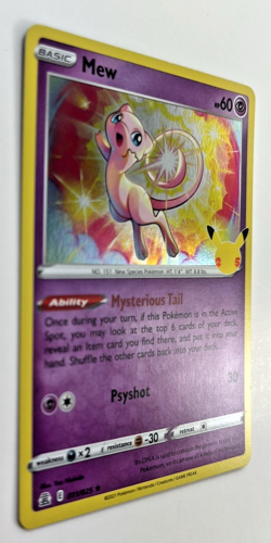 Mew Celebrations 011/025 Holo Rare NM/Mint Pokemon TCG - Image 2