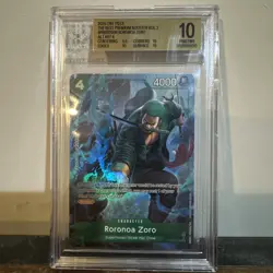 2025 One Piece PRB02-006 Roronoa Zoro BGS 10 English Alt Art R - Image 4