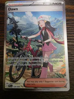 Pokemon Dawn Holo Full Art 129/094 Me02 Phantasmal Flames Trainer Supporter SIR - Image 1