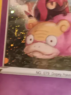 HD SWIRL Pokemon TCG Galarian Slowpoke Cosmos SWSH Black Star Promo SWSH126 - Image 1