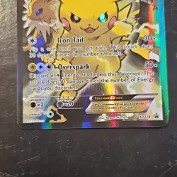 Pokemon TCG Pikachu EX XY124 XY Holo Promo EN 130 HP Basic Pokemon Card TPC - Image 3