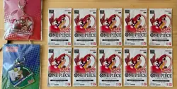 ONE PIECE Card Game Round 1 Promo Pack Lot of 10 Sealed Packs English + Keychain - Image 1