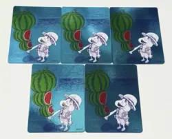 【×5】ONE PIECE Metakira Card Luffy Watermelon NatsuComi 2026 Promo Foil - Image 1