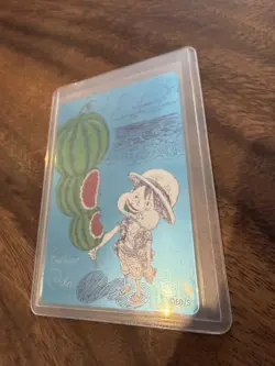 【×5】ONE PIECE Metakira Card Luffy Watermelon NatsuComi 2026 Promo Foil - Image 4