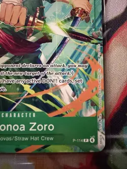 One Piece Card Game - P-114 Roronoa Zoro - Convention Promo - Image 5