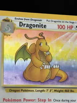 Dragonite 4/62 Unlimited Holo Rare Fossil Pokemon Card - Image 3