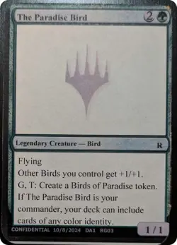 1x MTG The Paradise Bird Near Mint, English - Un-Known Event Playtest Cards - Image 1