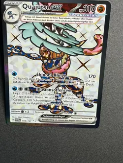 Quajutsu ex TWM 198/167 Maskerade im Zwielicht Full Art Rare Pokemon DE NM - Image 3