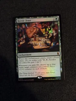 Heroic Feast *** FOIL *** - MTG MSH Marvel Super Heroes - NM/MINT - Image 1