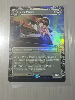 Peter Parker Amazing Spider-Man Borderless Foil #208 MTG Spider-Man SPM EN NM - Image 1