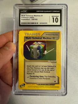 2002 Pokemon - Multi Technical Machine 01 - Expedition 144/165 CGC 10 Gem Mint! - Image 2