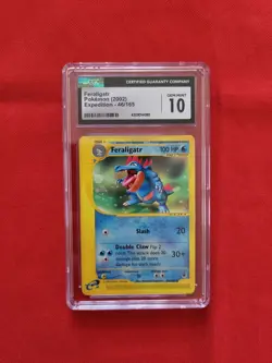 Pokemon: Feraligatr Expedition Rare #46/165 2002 - Vintage CGC 10 Gem Mint - Image 1