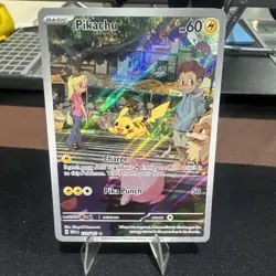Pokemon Pikachu 173/165 Scarlet & Violet 151 Illustration Rare Full Art - Image 1