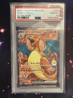 Charizard Ex 🔥 2023 Pokemon SV 151 Ultra Rare #183 🔥 PSA 10 Gem Mint - Image 1