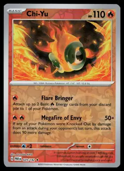 Chi-Yu Rare Reverse Holo Paradox Rift PAR 029/182 Pokemon NM 2023 - Image 1