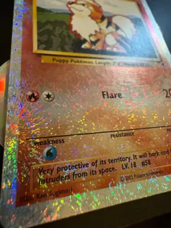 Growlithe Legendary Collection Reverse Holo 45/110 Pokemon WOTC Vintage HP - Image 5