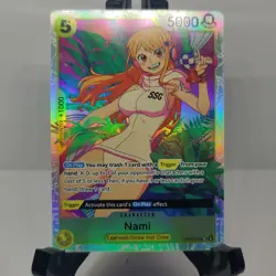 One Piece CCG OP08-106 Nami Super Rare Foil NM/MT - Image 1