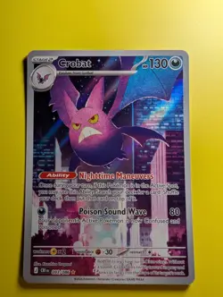 Crobat 093/086 Me04: Chaos Rising Holo Pokemon Illustration Rare 93/86 - Image 1